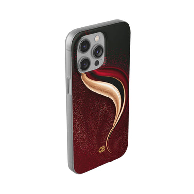Gilded Crimson Flow · Lite Phone Case for iPhone ·  Red