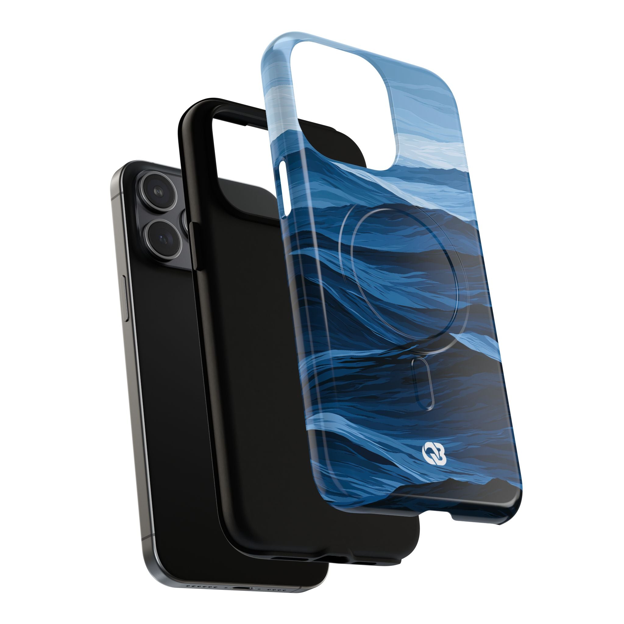Blue Tough 2.0 Magsafe Phone Case for iPhone - Cobalt Ridge Tides