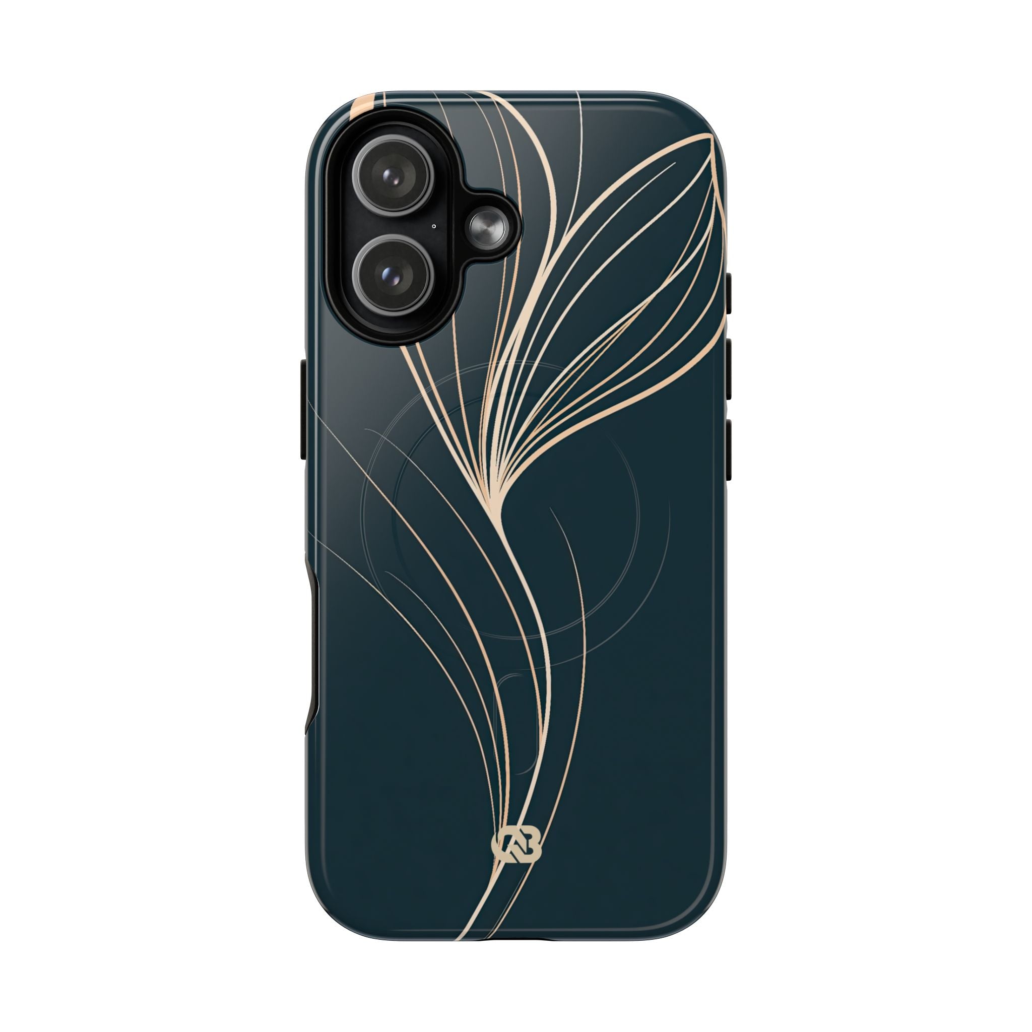 Teal Tough 2.0 Magsafe Phone Case for iPhone - Sandstone Silk Flora