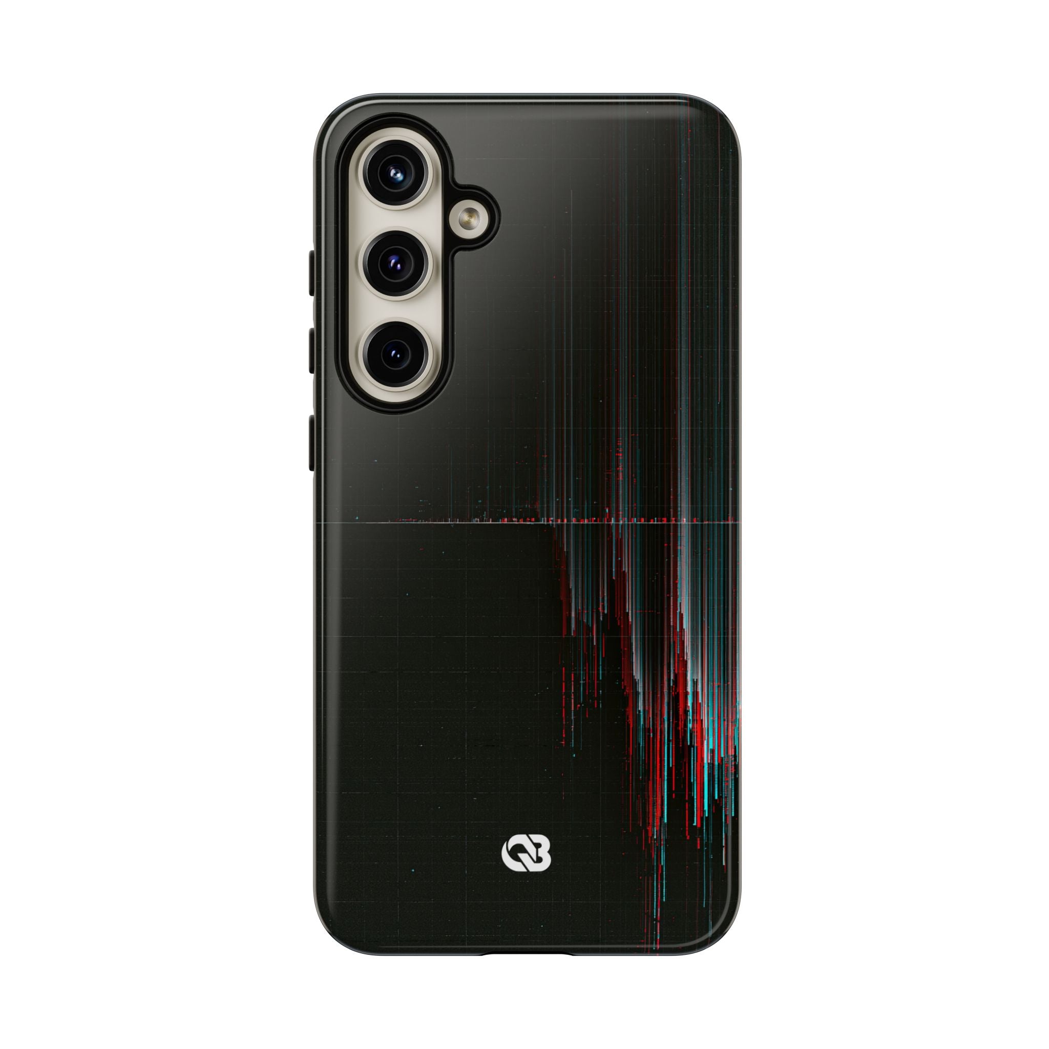 Black Tough Phone Case for Samsung - Corrupted Data Stream