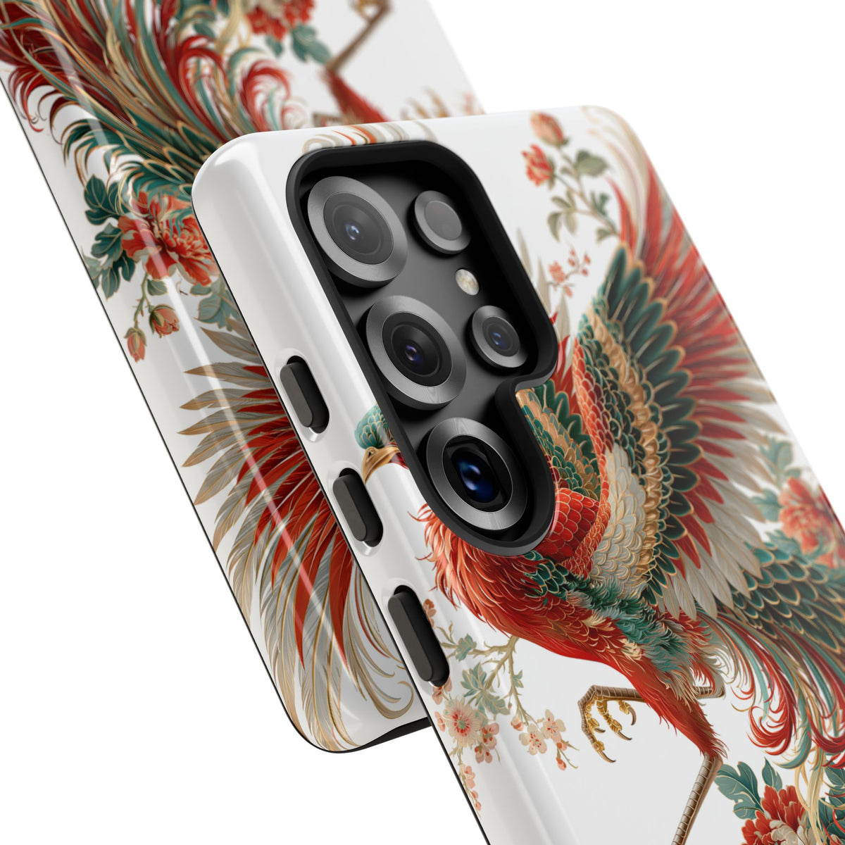 Vermilion Imperial Phoenix · Tough Phone Case for Samsung · Red