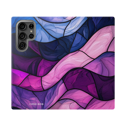 Purple Wavewood - Samsung S23 Ultra Case - Wallet
