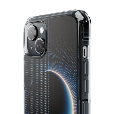 Luminous Meridian · Clear Impact Magnetic Phone Case for iPhone · Black
