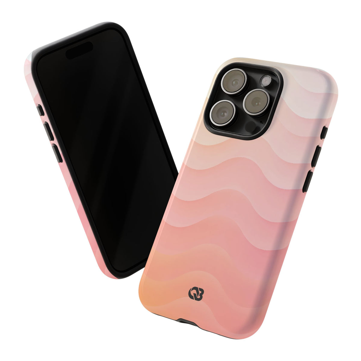Blush Horizon Waves · Tough Phone Case for iPhone · Pink