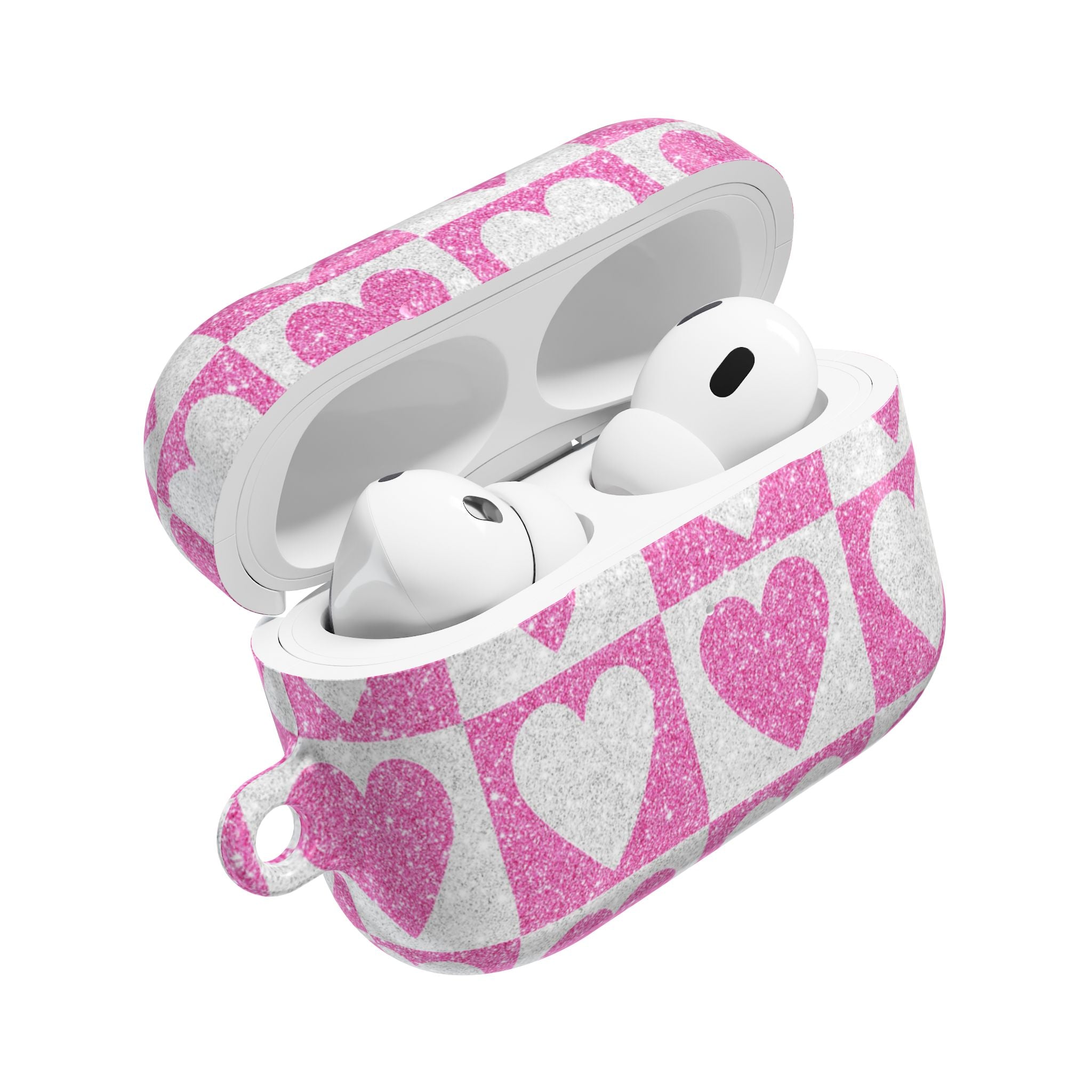 Kimalteleva Heartgrid - AirPods Case