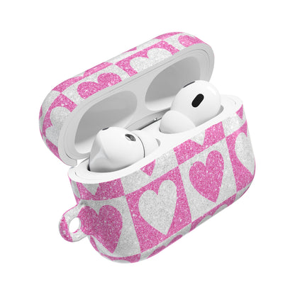 Kimalteleva Heartgrid - AirPods Case