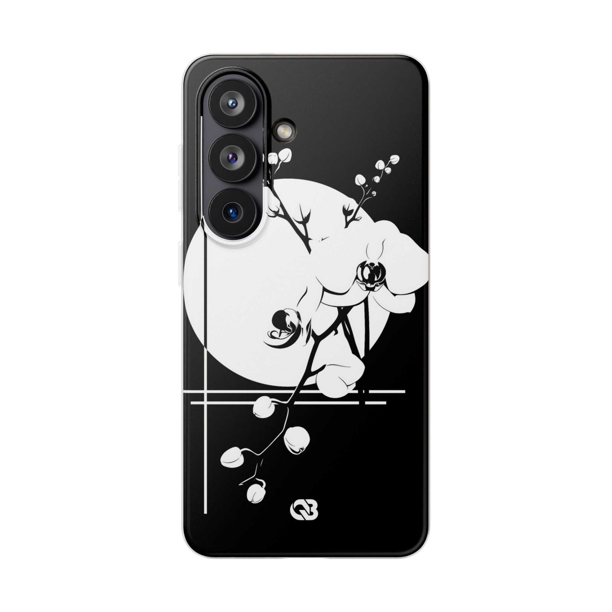 Black Lite Phone Case for Samsung - Lunar Orchid Grid