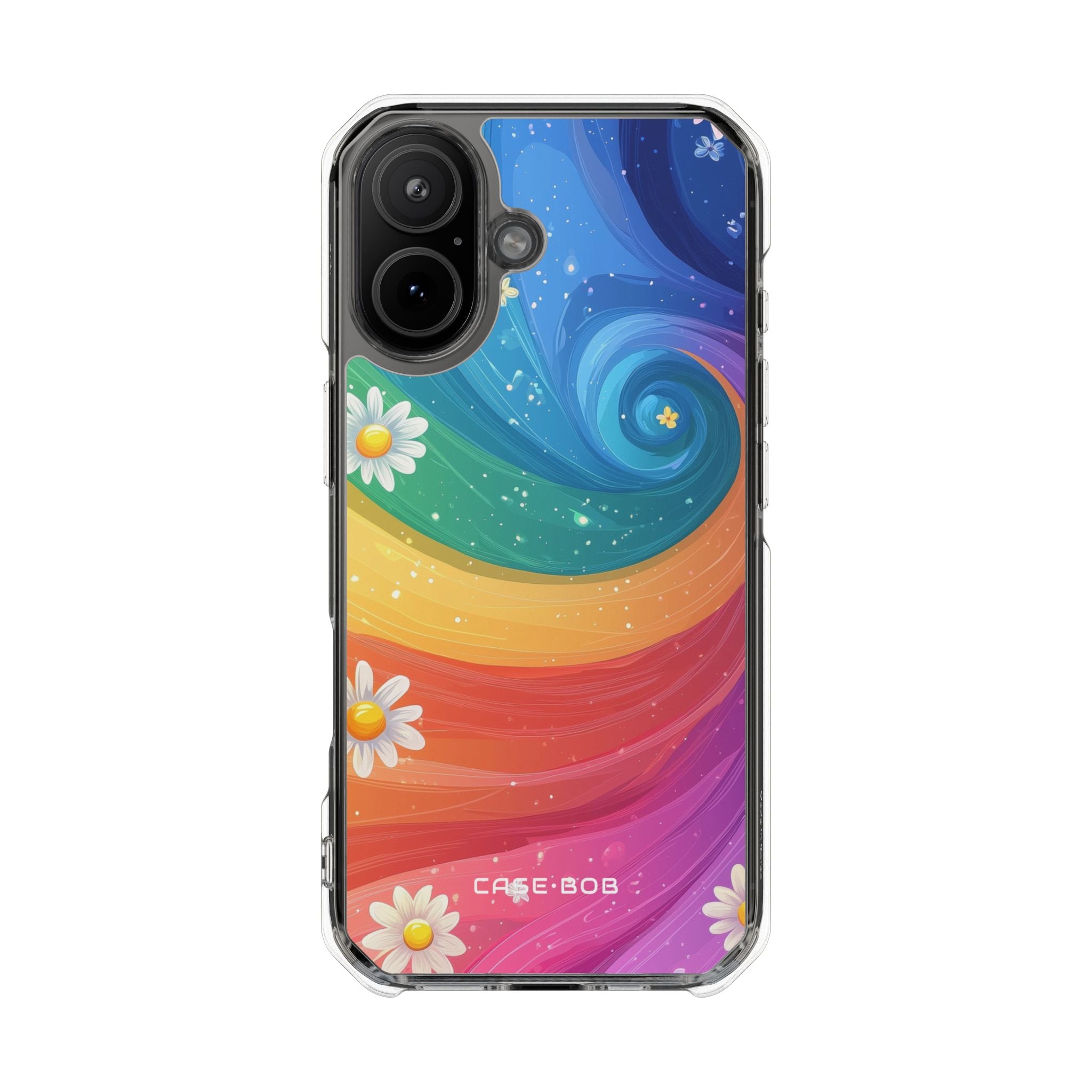 Regenboog Vortex Madeliefje iPhone 17 Case - Impact