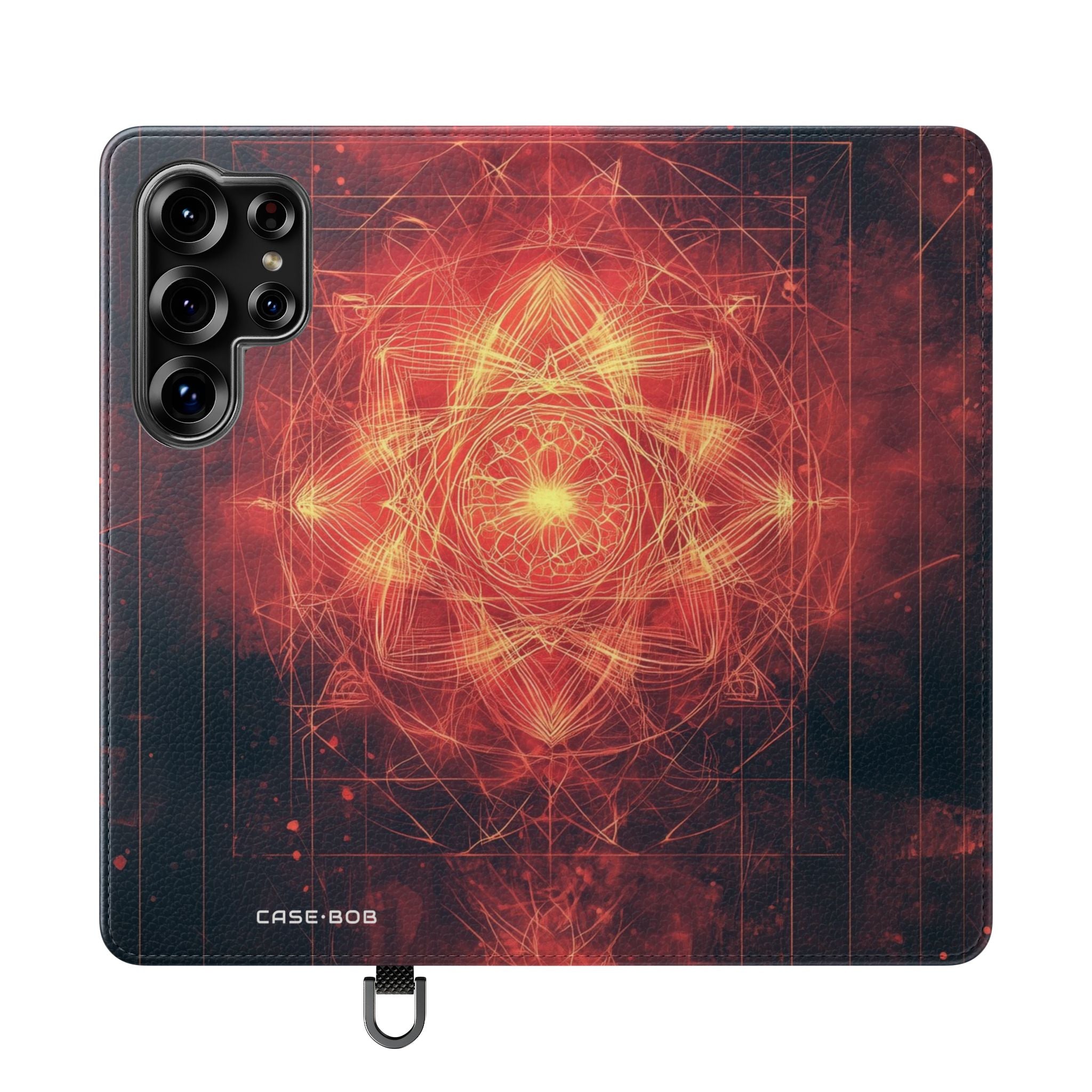 Gloeiende Mandala - Samsung S25 Ultra Case - Portemonnee