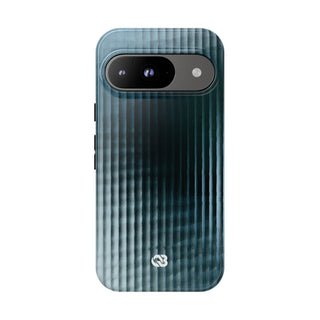 Blue Tough Phone Case for Google Pixel - Glacial Reeded Glass
