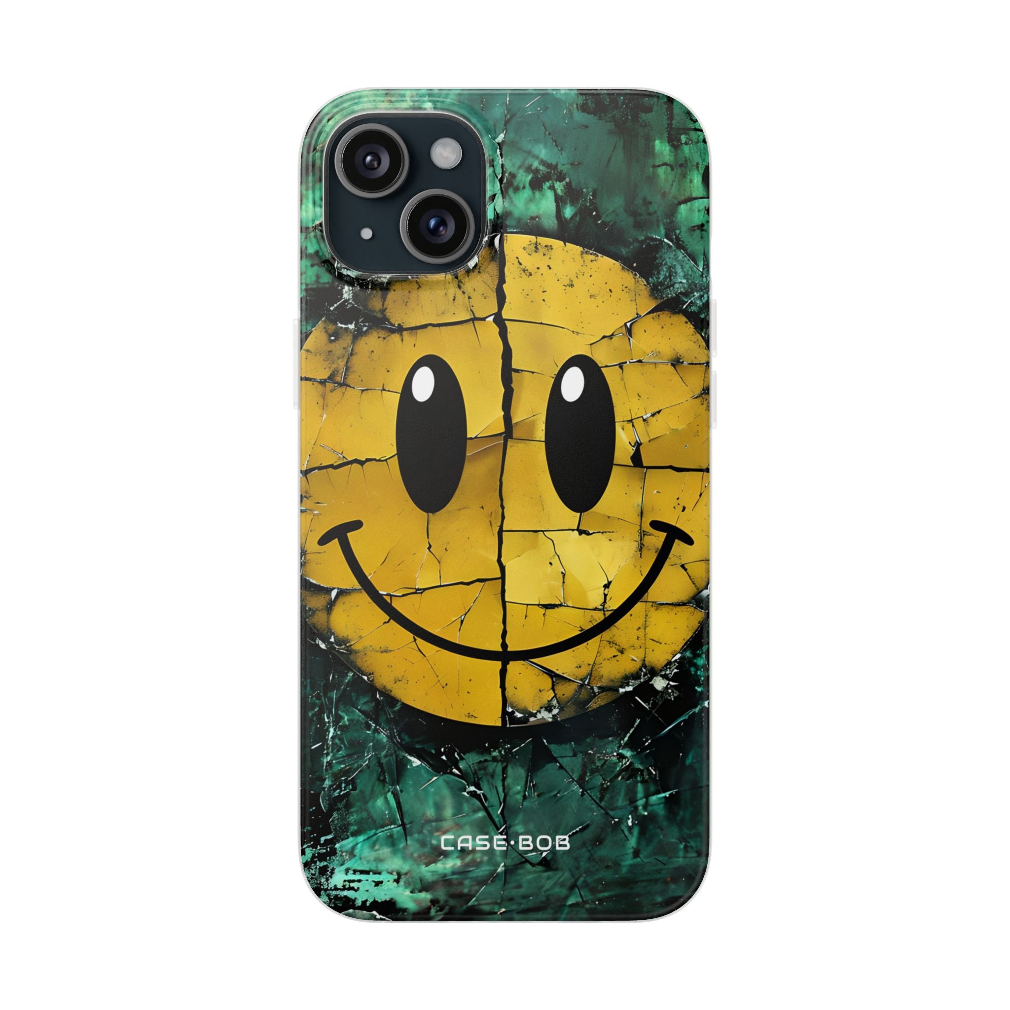 Zerbrochener Smiley iPhone 15 Plus Case - Soft