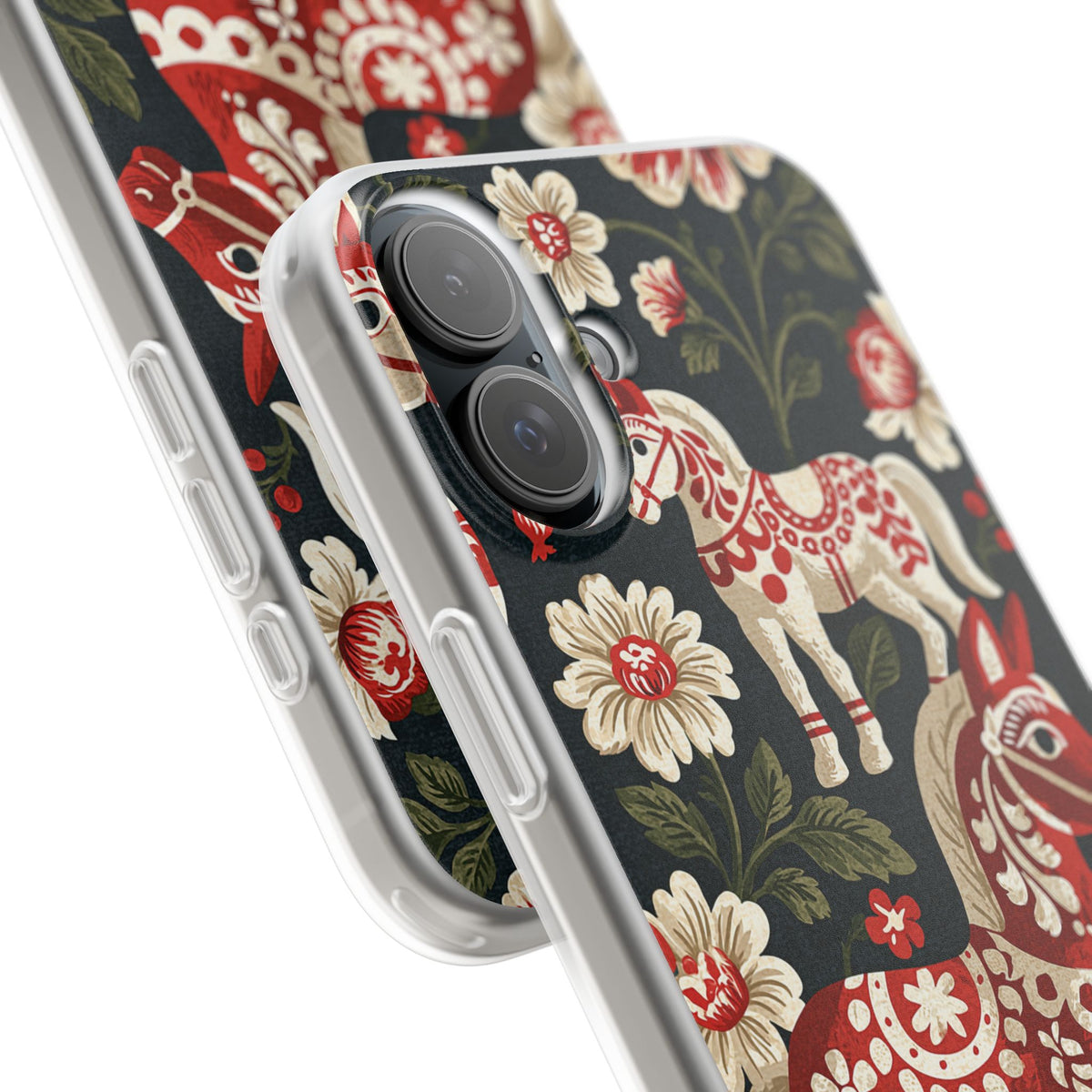 Nordic Dala Meadow · Lite Phone Case for iPhone ·  Red