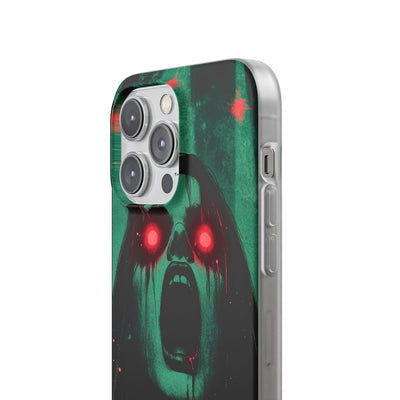 Crimson Emerald Scream · Soft Phone Case for iPhone