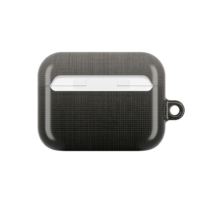 Monochrome Metric Grid · Hard Case for AirPods & AirPods Pro · Black
