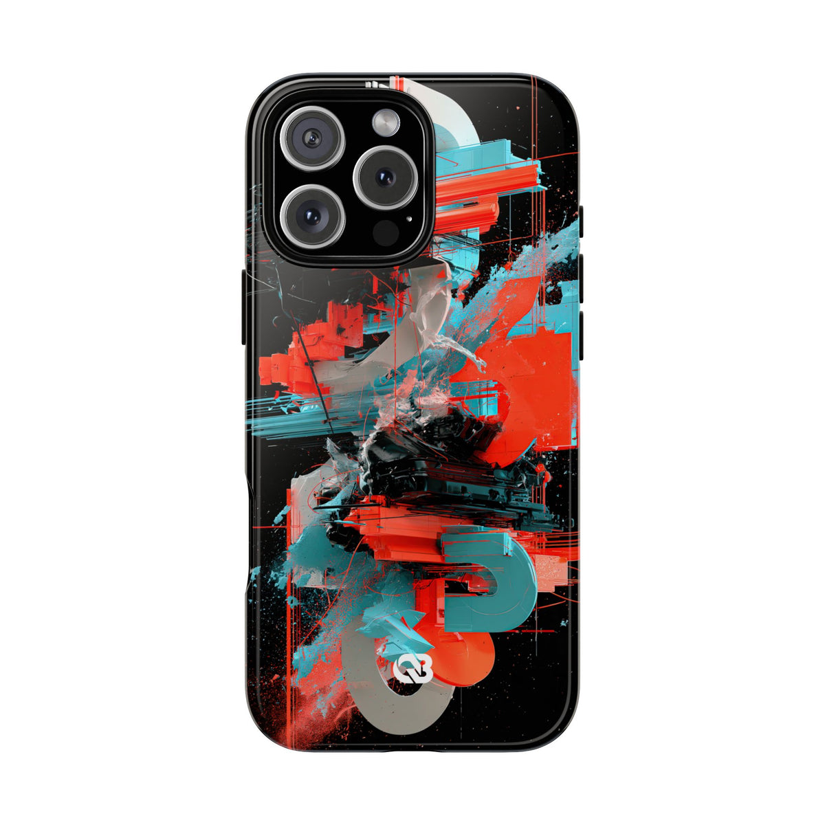 Fragmented Cyber Core · Tough Phone Case for iPhone · Black