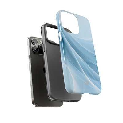 Blue Tough Phone Case for iPhone - Arctic Silk Drift