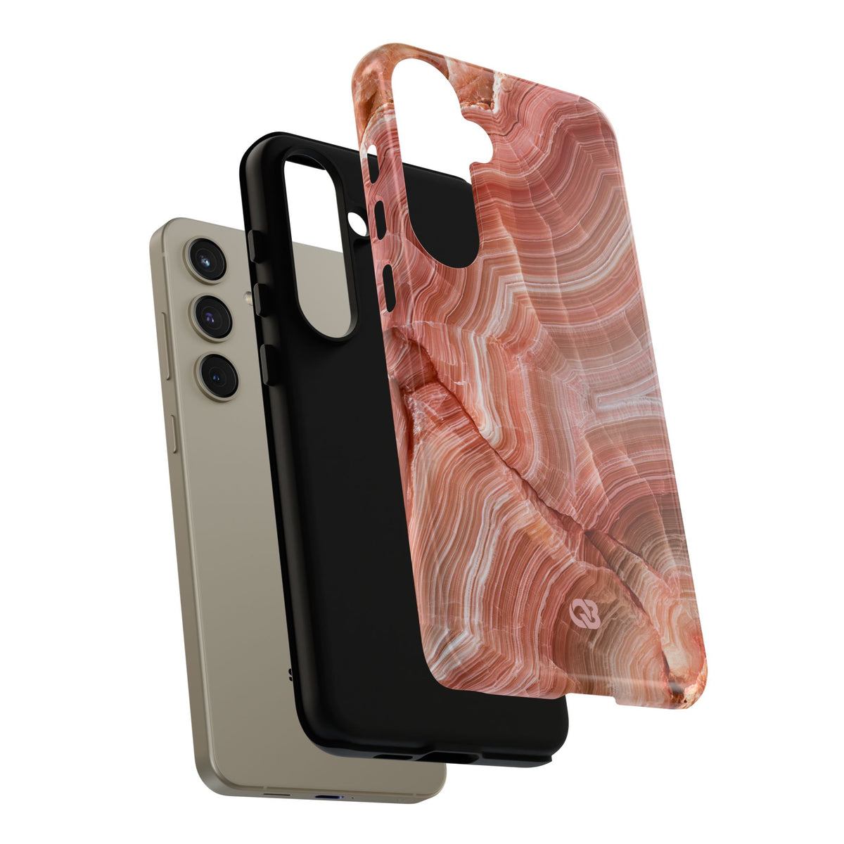Blushing Rose Strata · Tough Phone Case for Samsung · Pink