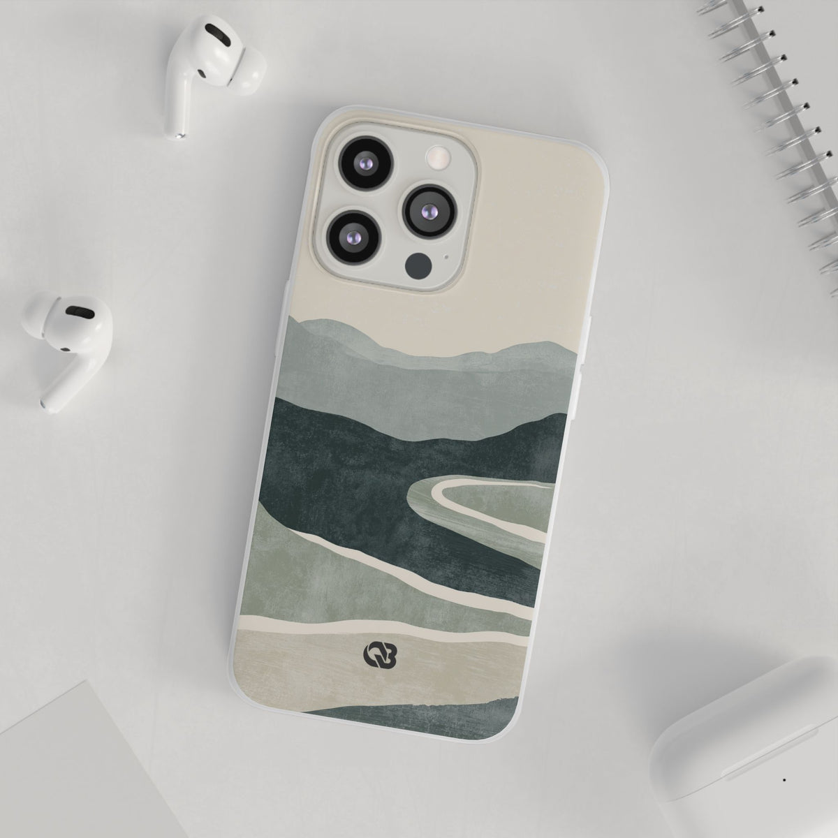 Muted Valley Vista · Lite Phone Case for iPhone ·  Green