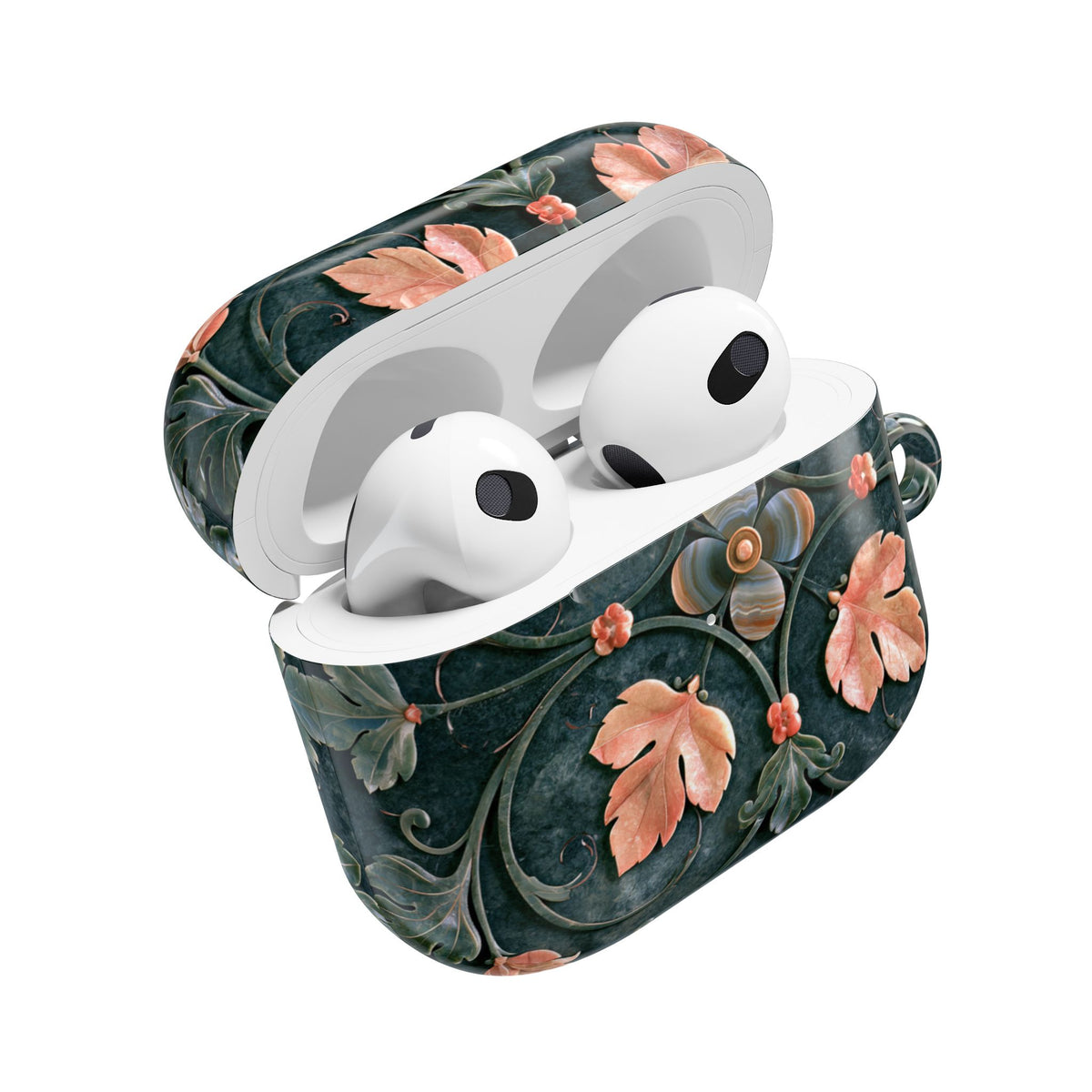 Florentine Rose Arabesque · Hard Case for AirPods & AirPods Pro · Green