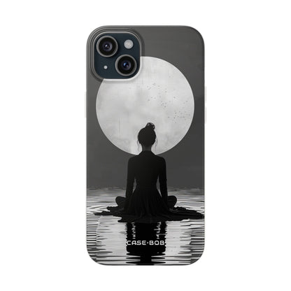 Silhouette Moonlight iPhone 15 Plus Cover - Blød