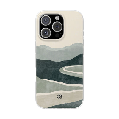 Green Lite Phone Case for iPhone - Misty Sage Valley