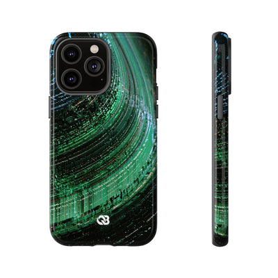 Orbital Data Stream · Tough Phone Case for iPhone · Green