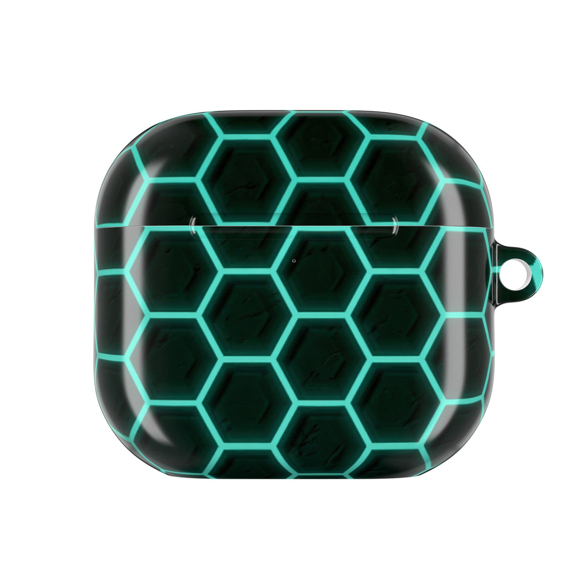 Neon Hex Spectrum · Hard Case for AirPods & AirPods Pro · Teal