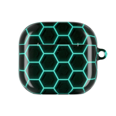 Neon Hex Spectrum · Hard Case for AirPods & AirPods Pro · Teal