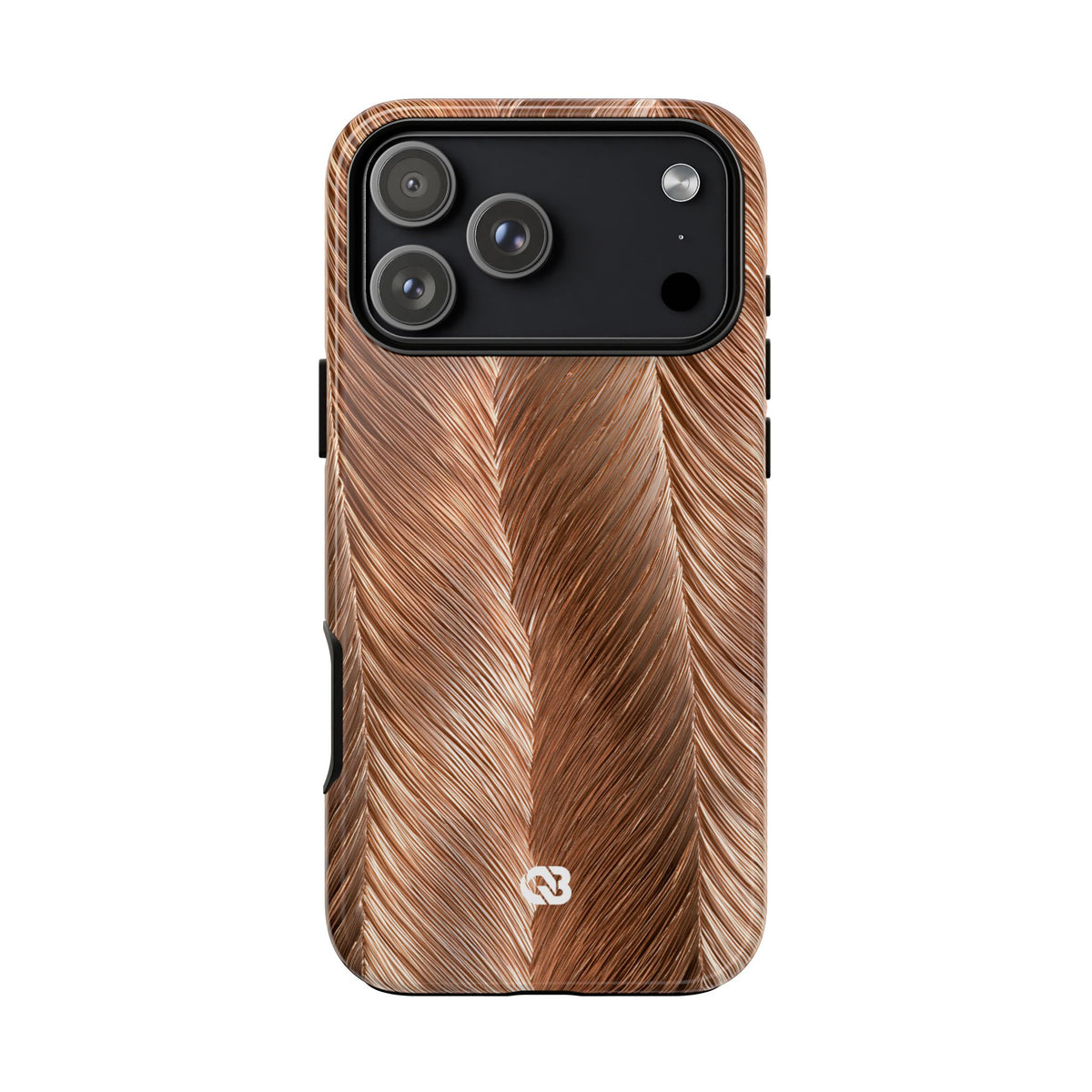 Rose Gold Weave · Tough Phone Case for iPhone · Brown
