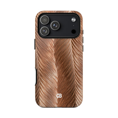 Rose Gold Weave · Tough Phone Case for iPhone · Brown