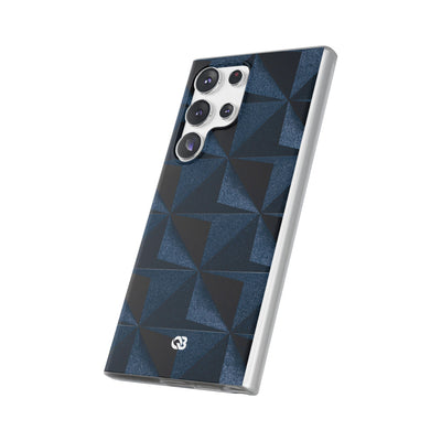 Blue Lite Phone Case for Samsung - Indigo Basalt Facets