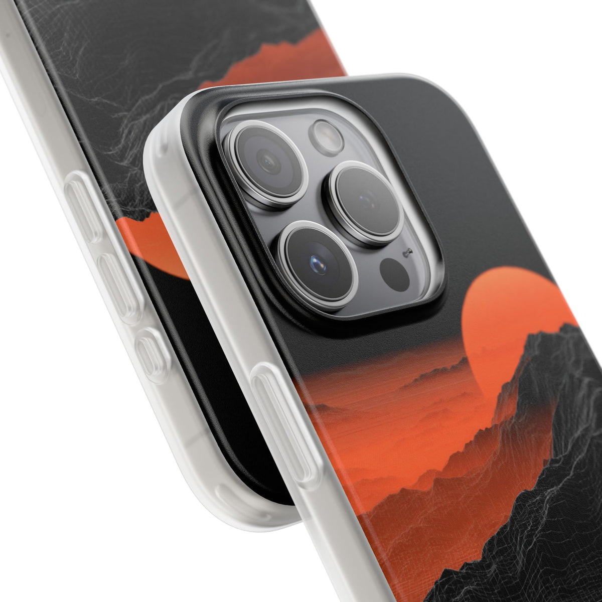 Solar Ridge Mesh · Lite Phone Case for iPhone ·  Black