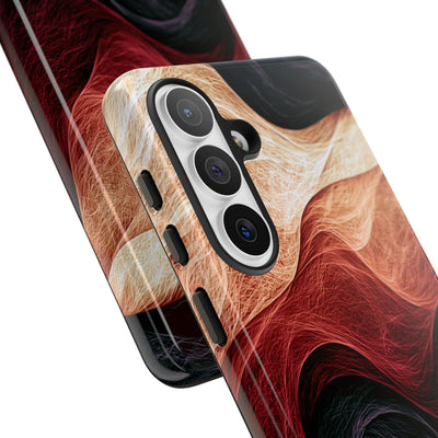 Ember Wave Dispersion · Tough Phone Case for Samsung · Red