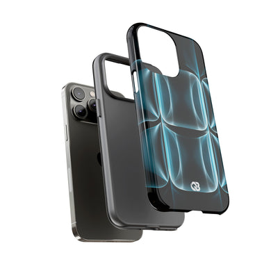 Translucent Cyber Grid · Tough Phone Case for iPhone · Teal