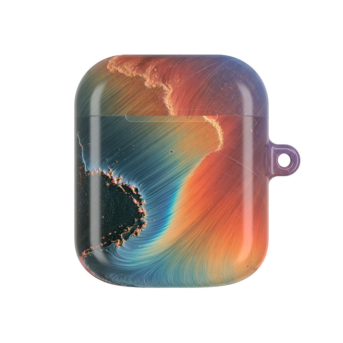 Prismatic Aura Shift · Hard Case for AirPods & AirPods Pro · Blue