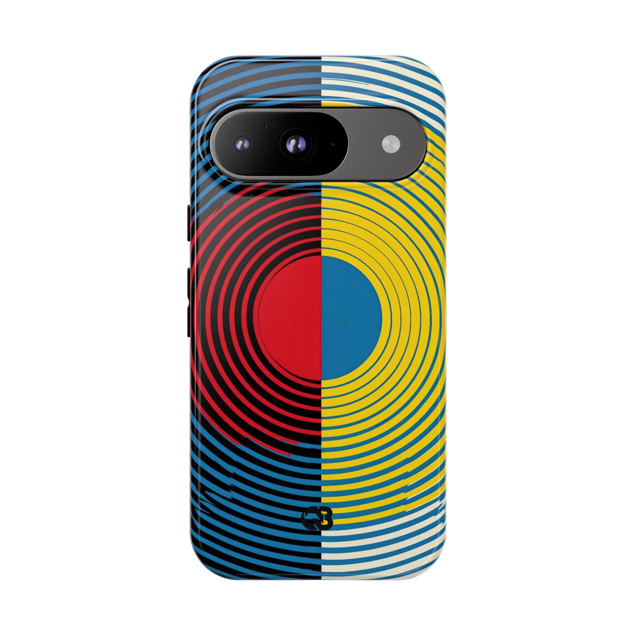 Blue Tough Phone Case for Google Pixel - Primary Circuit Orbit