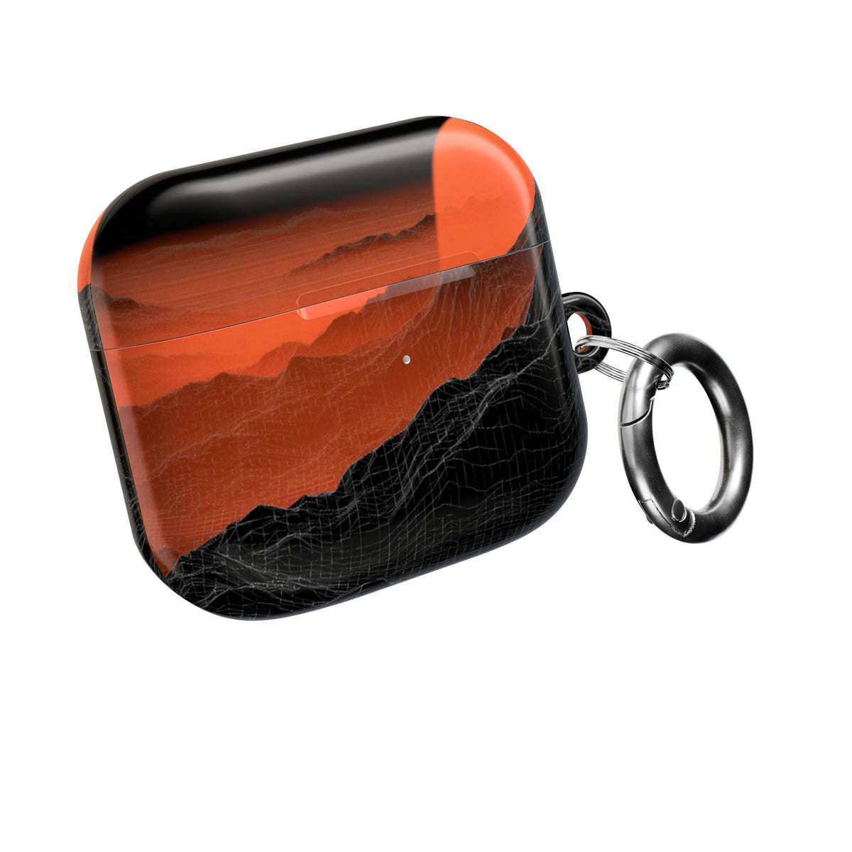 Solar Ridge Mesh · Hard Case for AirPods & AirPods Pro · Black