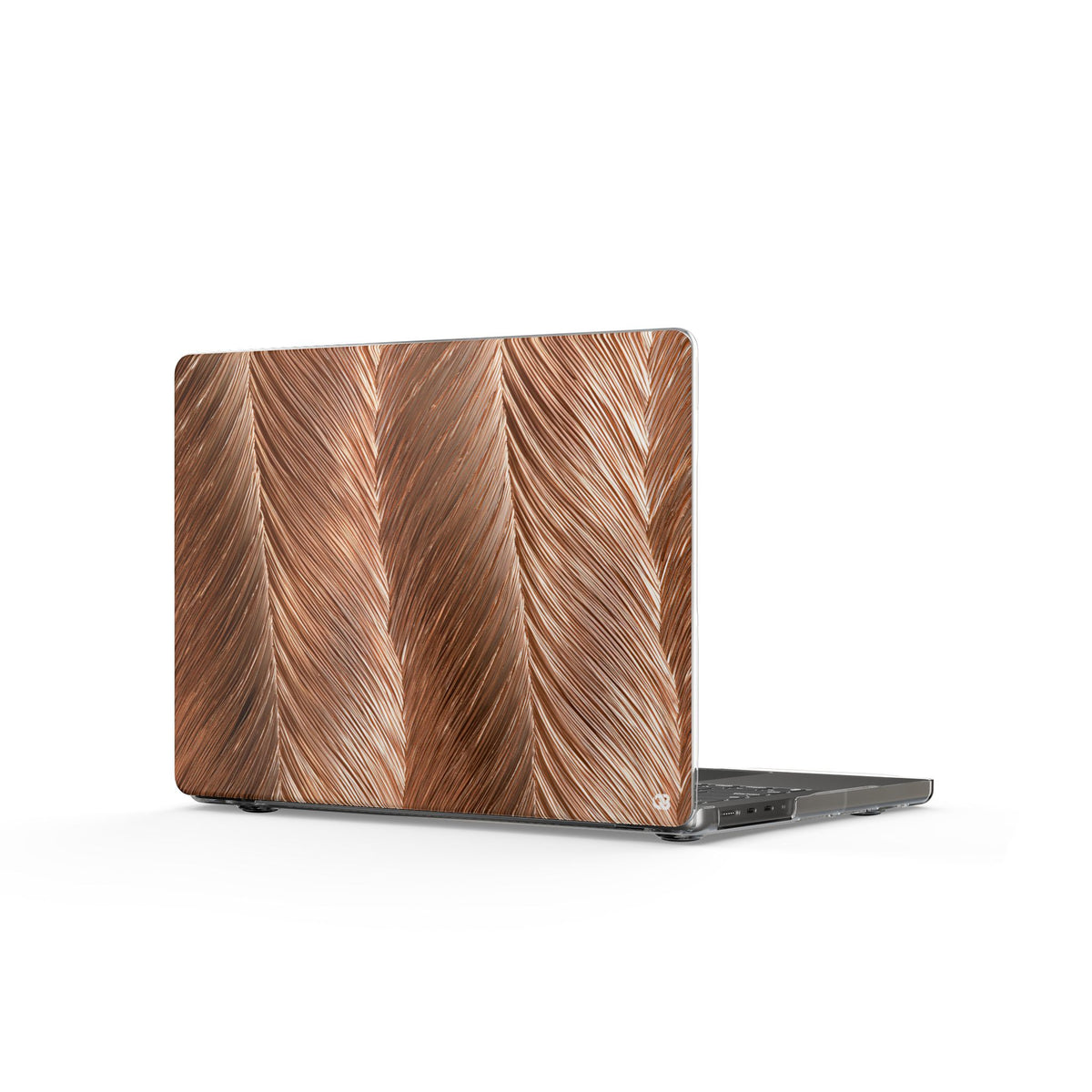 Rose Gold Weave · Clear Hard Case for MacBook · Brown