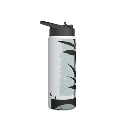 Zen Bamboo Silhouette · Insulated Water Bottle · Green