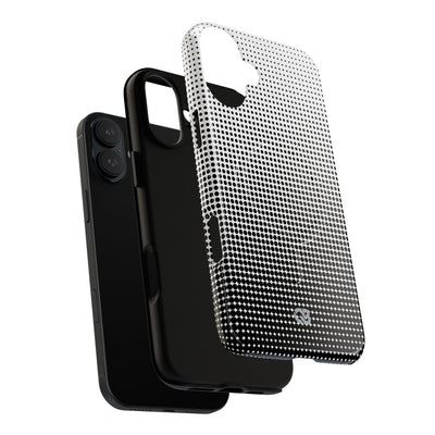 Black Tough 2.0 Magsafe Phone Case for iPhone - Obsidian Halftone Flux