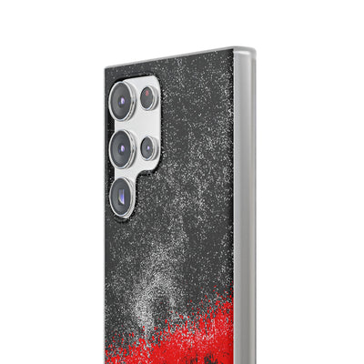 Crimson Noir Drip · Lite Phone Case for Samsung · Black