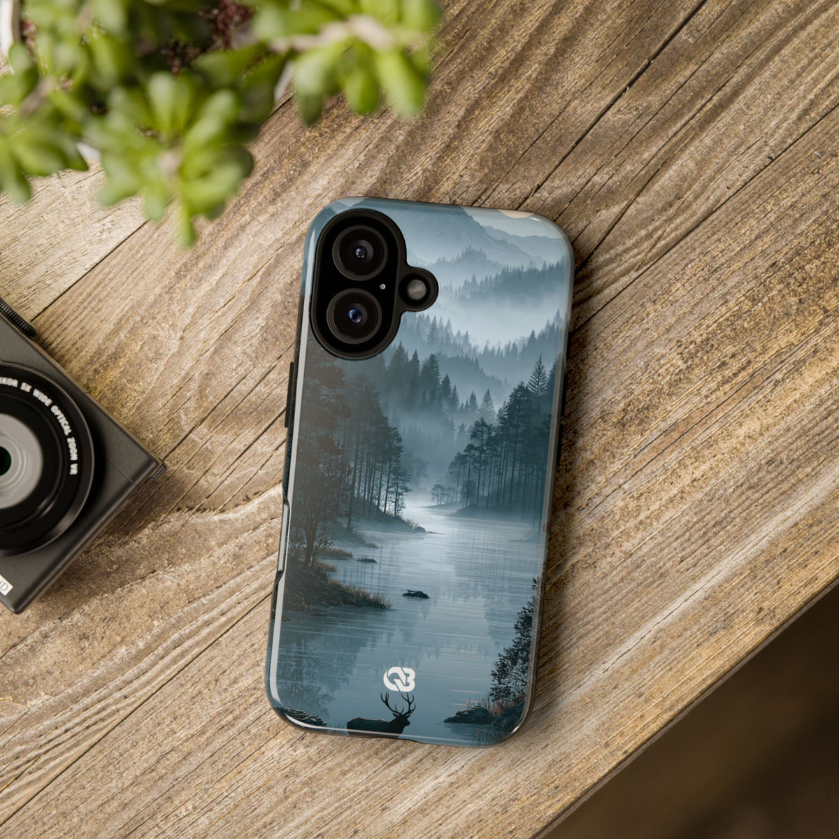 Silent Nordic Fjord · Tough Phone Case for iPhone · Blue