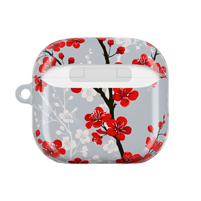 Scarlet Plum Blossom · Hard Case for AirPods & AirPods Pro · Red