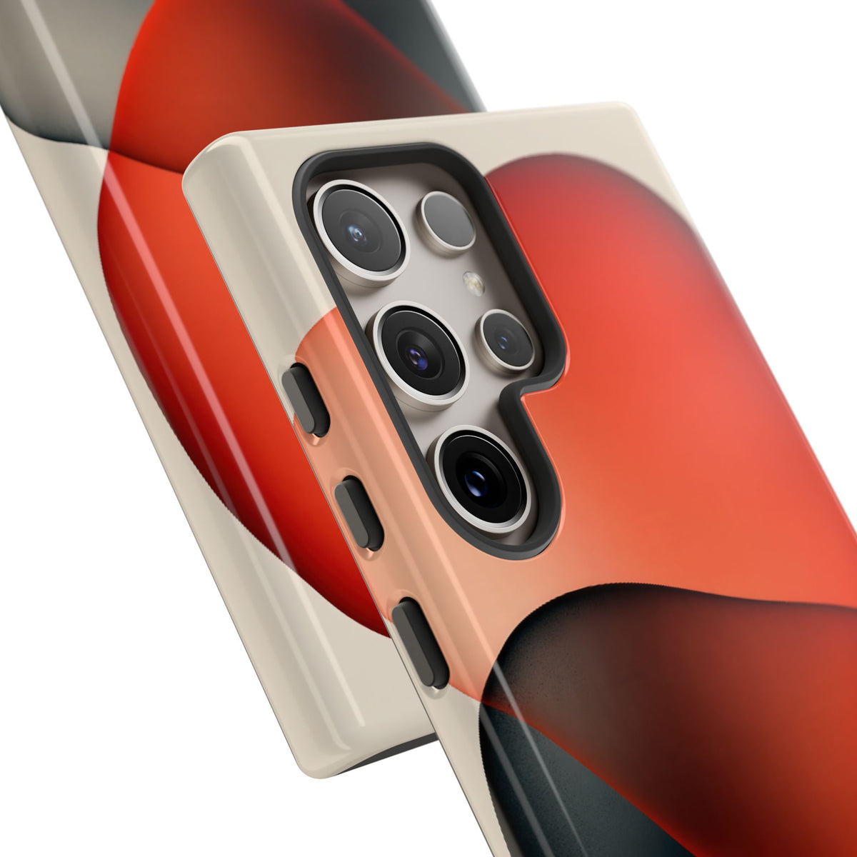 Translucent Crimson Form · Tough Phone Case for Samsung · Red