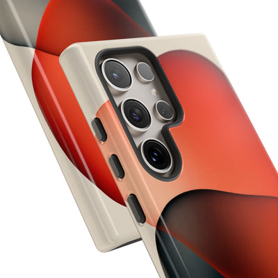 Translucent Crimson Form · Tough Phone Case for Samsung · Red