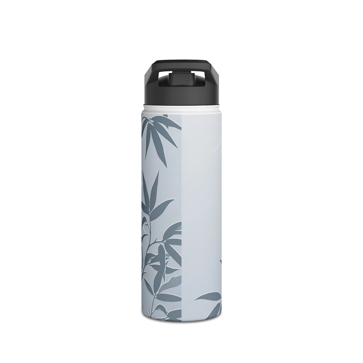 Misty Bamboo Grove · Insulated Water Bottle · Blue