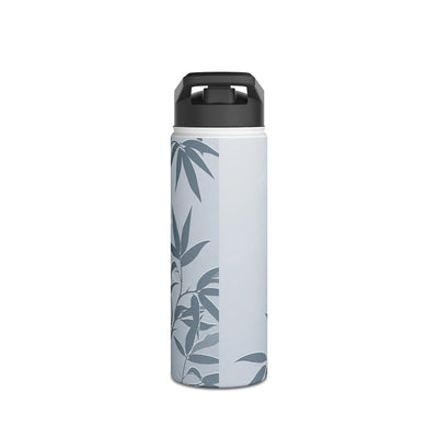 Misty Bamboo Grove · Insulated Water Bottle · Blue