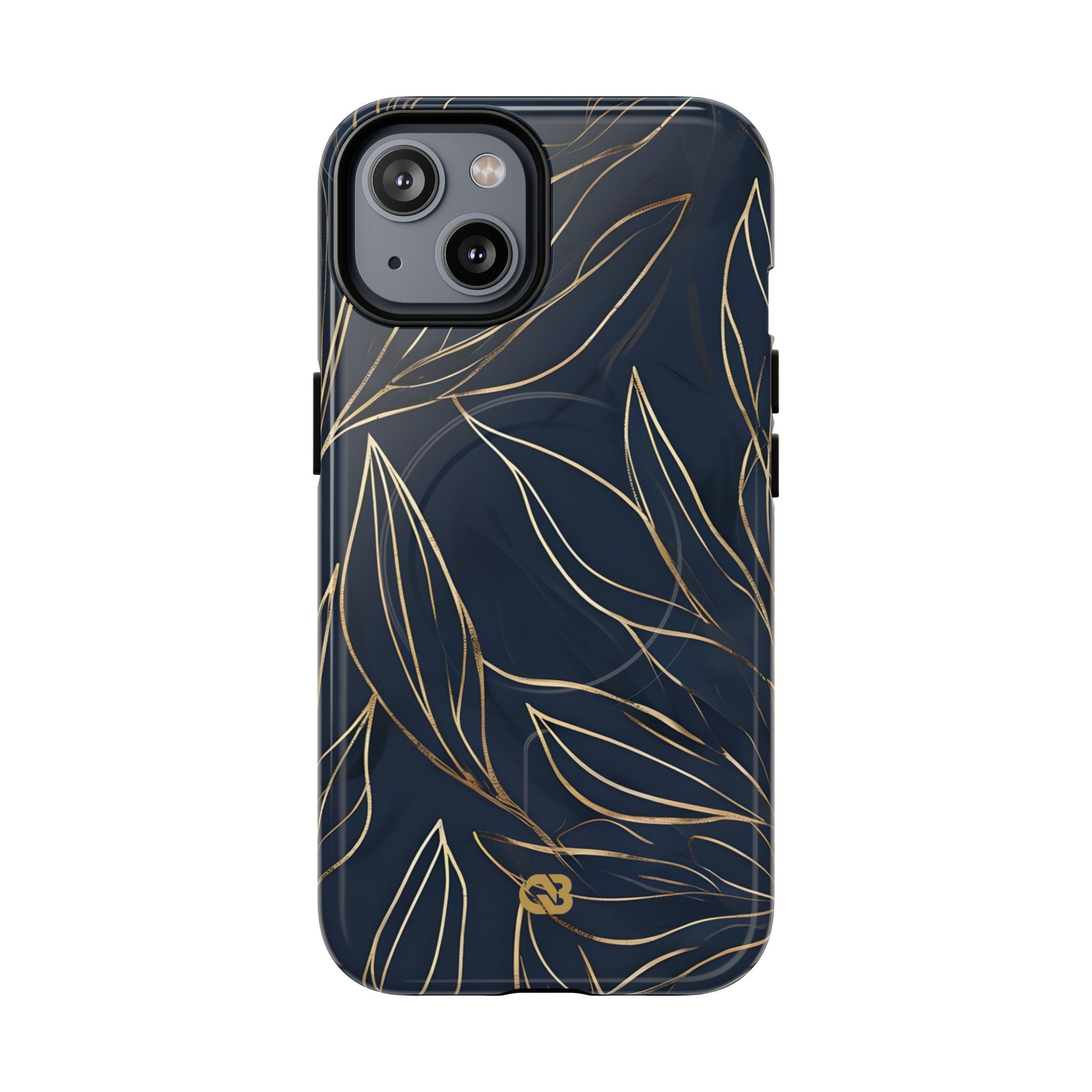 Gilded Navy Foliage · Tough+ Magsafe