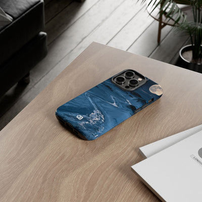 Arctic Moon Drift · Tough Phone Case for iPhone · Blue