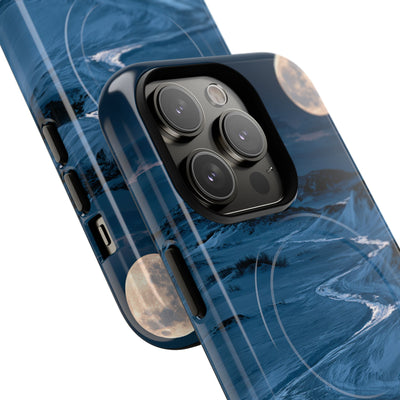 Arctic Moon Drift · Tough 2.0 Magnetic Phone Case for iPhone · Blue